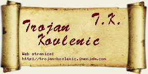 Trojan Kovlenić vizit kartica